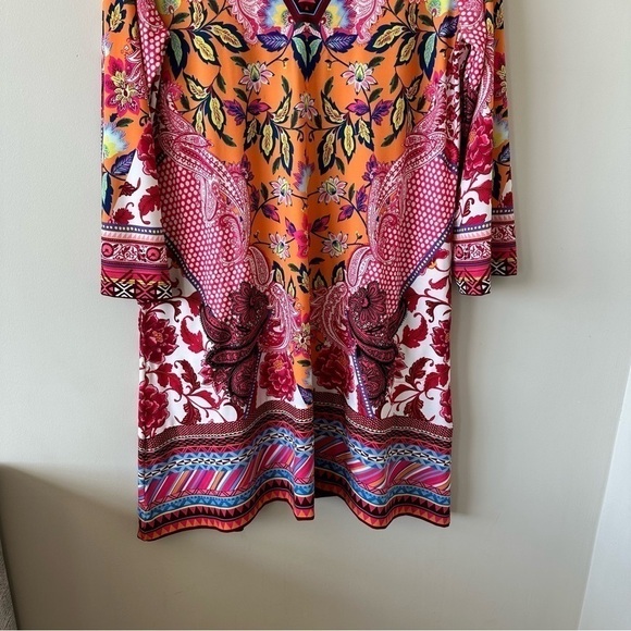 HALE Bob-Mixed Printed Midi Emily Summer/Vacation Dress (Size:Medium) - Picture 8 of 13